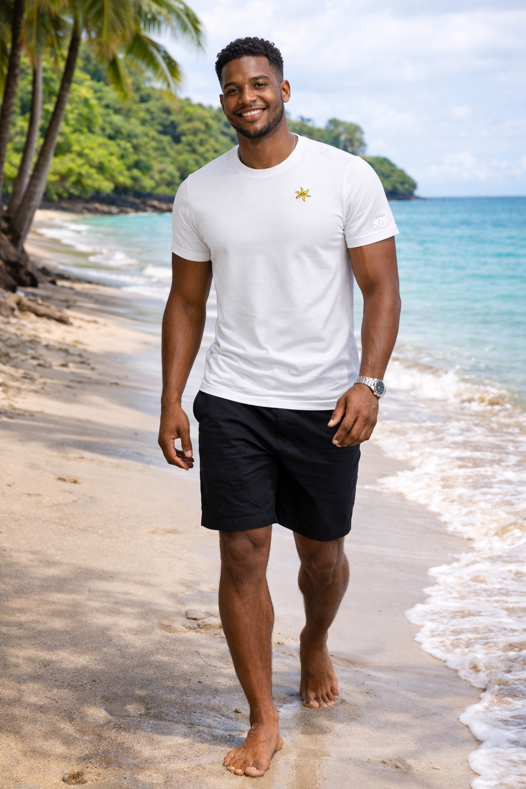 T-shirt Ylang 976 coupe ajustée slim 100% coton