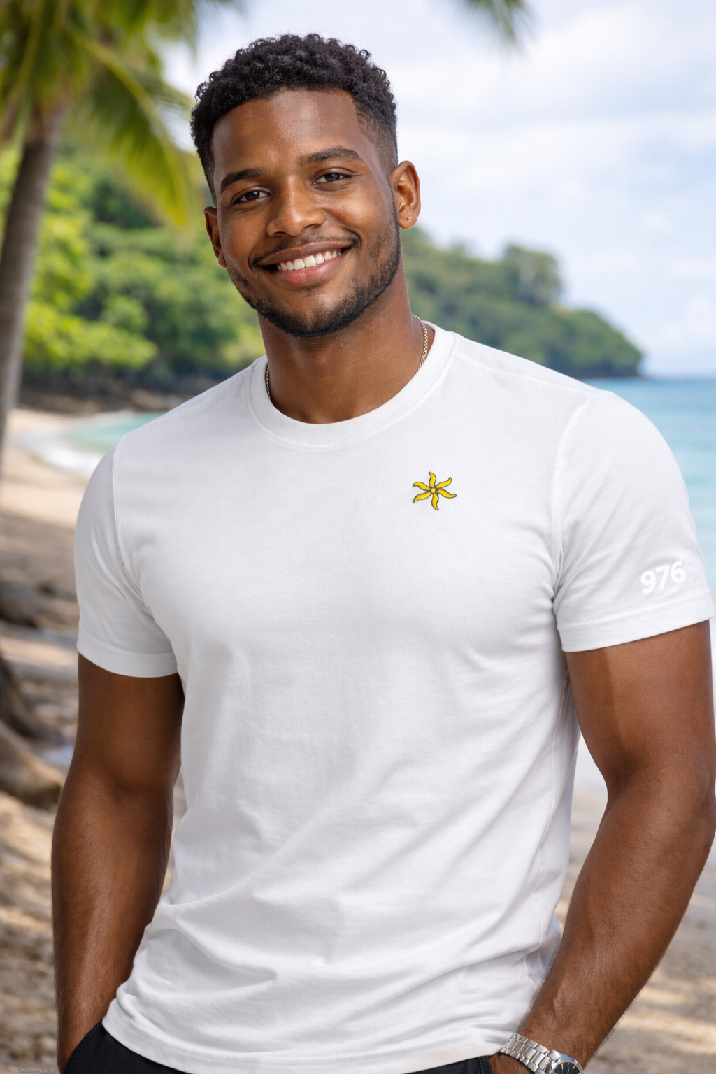 T-shirt Ylang 976 coupe ajustée slim 100% coton