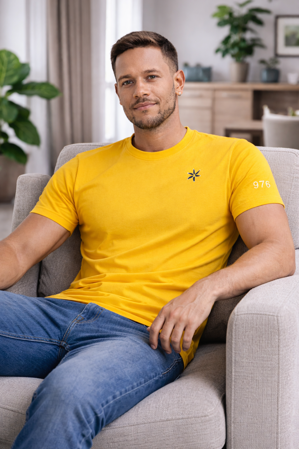 T-shirt Ylang 976 coupe ajustée slim 100% coton